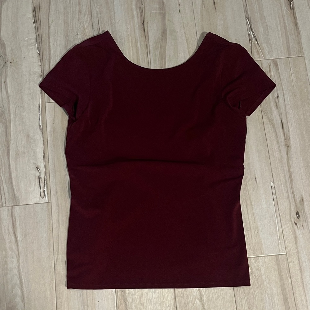 Elegant Burgundy Women's Top